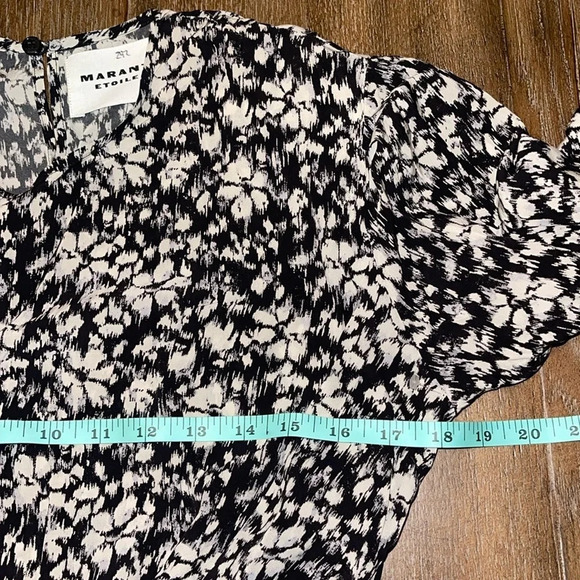 Isabel Marant Dress Women’s Small Dulce Floral-Printed Knot-Detailed Mini Dress - Picture 3 of 12